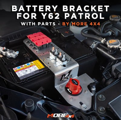 Y62 Patrol - Battery Bracket by MORE 4x4 - Variants