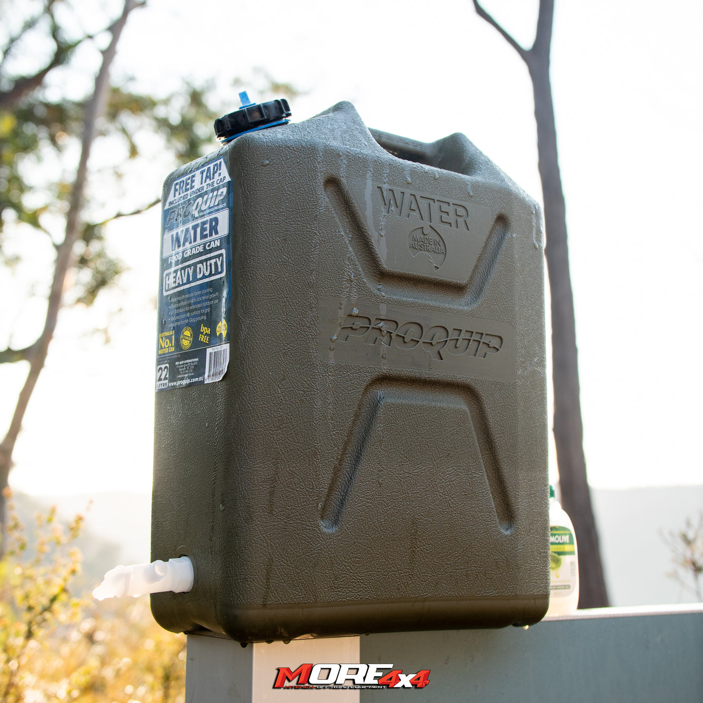 PROQUIP - 22L Wide Mouth Heavy Duty Water Jerry Can with Tap