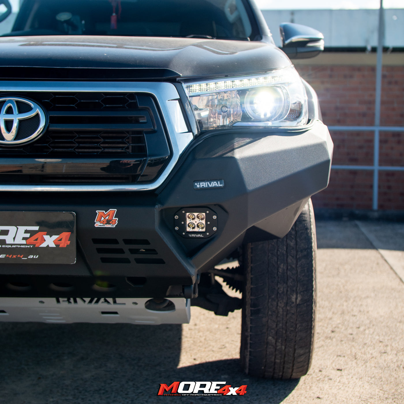 RIVAL 4x4 - Aluminium Front Bumper -  To Suit N80 Hilux 18-21