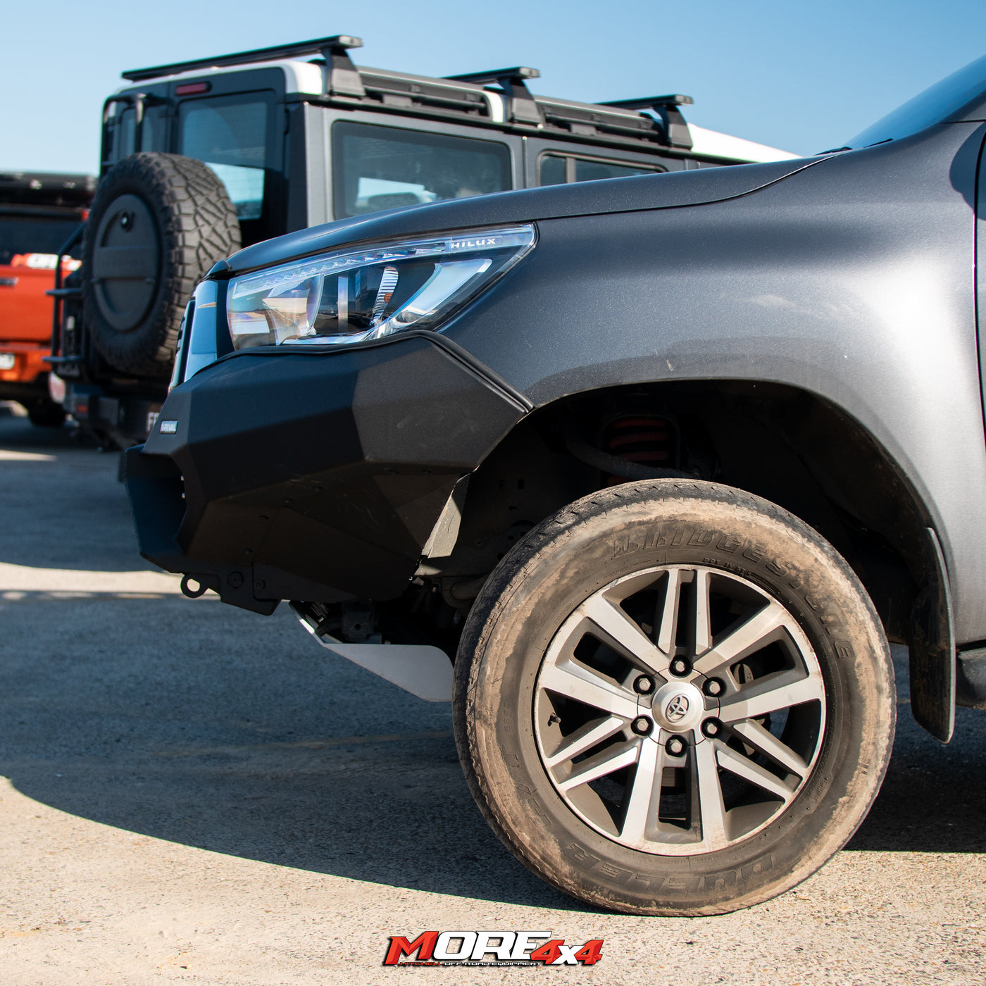 RIVAL 4x4 - Aluminium Front Bumper -  To Suit N80 Hilux 18-21