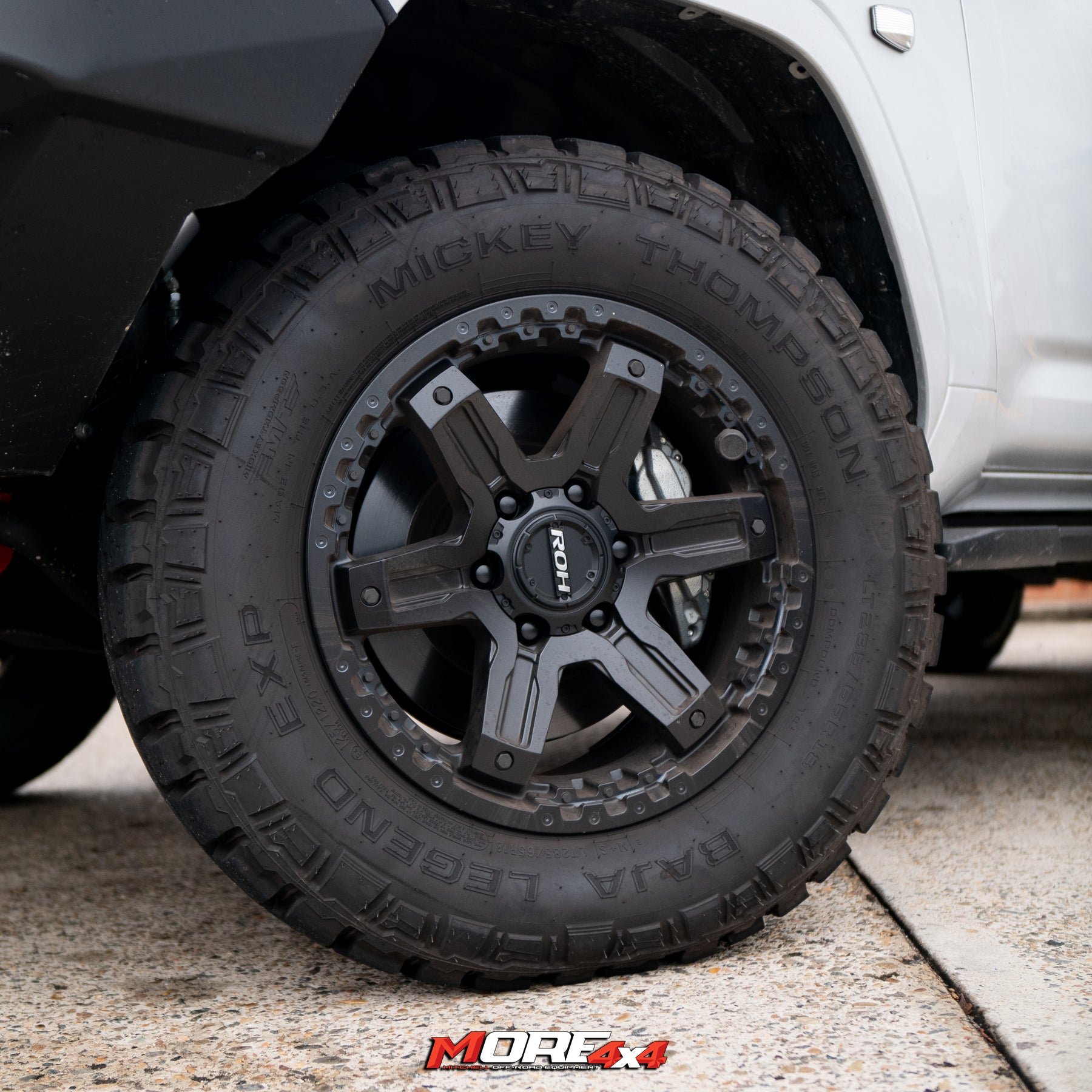 ROH Wheels - Rock 6 - 18x9 6x139.7 25P offset Matt Black – MORE 4x4