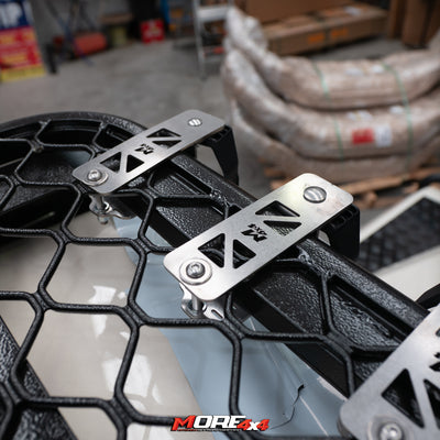 MORE 4x4 - FRONT LIGHT BRACKETS - To Suit TRACKLANDER