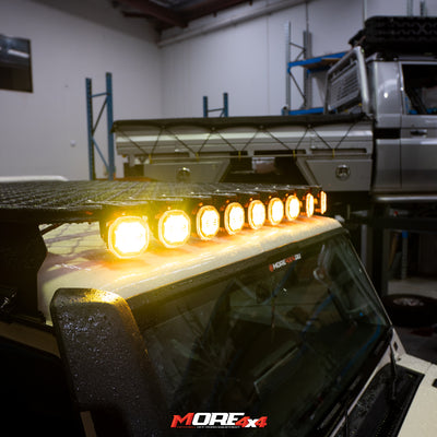 MORE 4x4 - FRONT LIGHT BRACKETS - To Suit TRACKLANDER