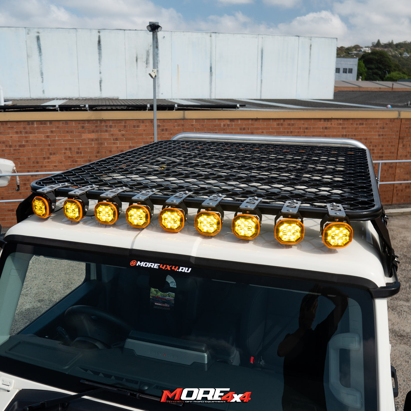 MORE 4x4 - FRONT LIGHT BRACKETS - To Suit TRACKLANDER