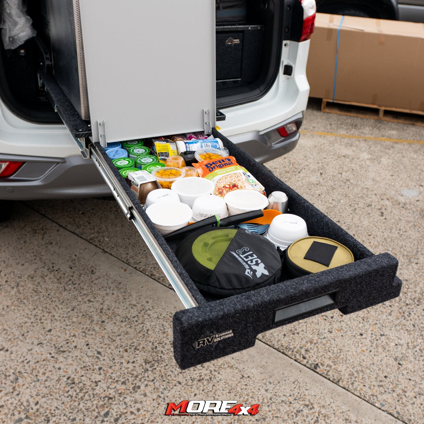 RV Storage - Easy Acces + Travel Slide Drawer - To Suit MU-X