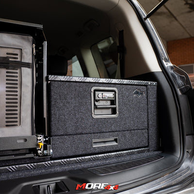 RV STORAGE SOLUTIONS - Extra Wide Drawer Stacker + Tilt Slide Combo - To Suit Y62 PATROL