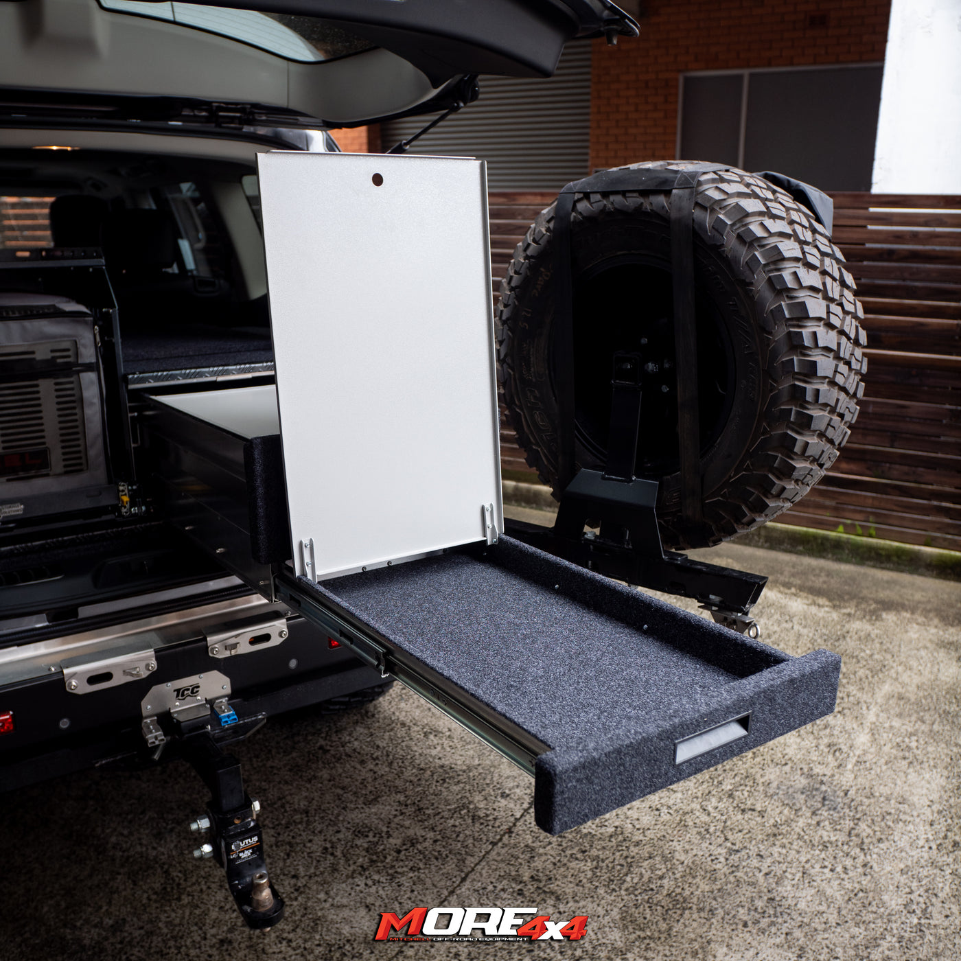 RV STORAGE SOLUTIONS - Extra Wide Drawer Stacker + Tilt Slide Combo - To Suit Y62 PATROL