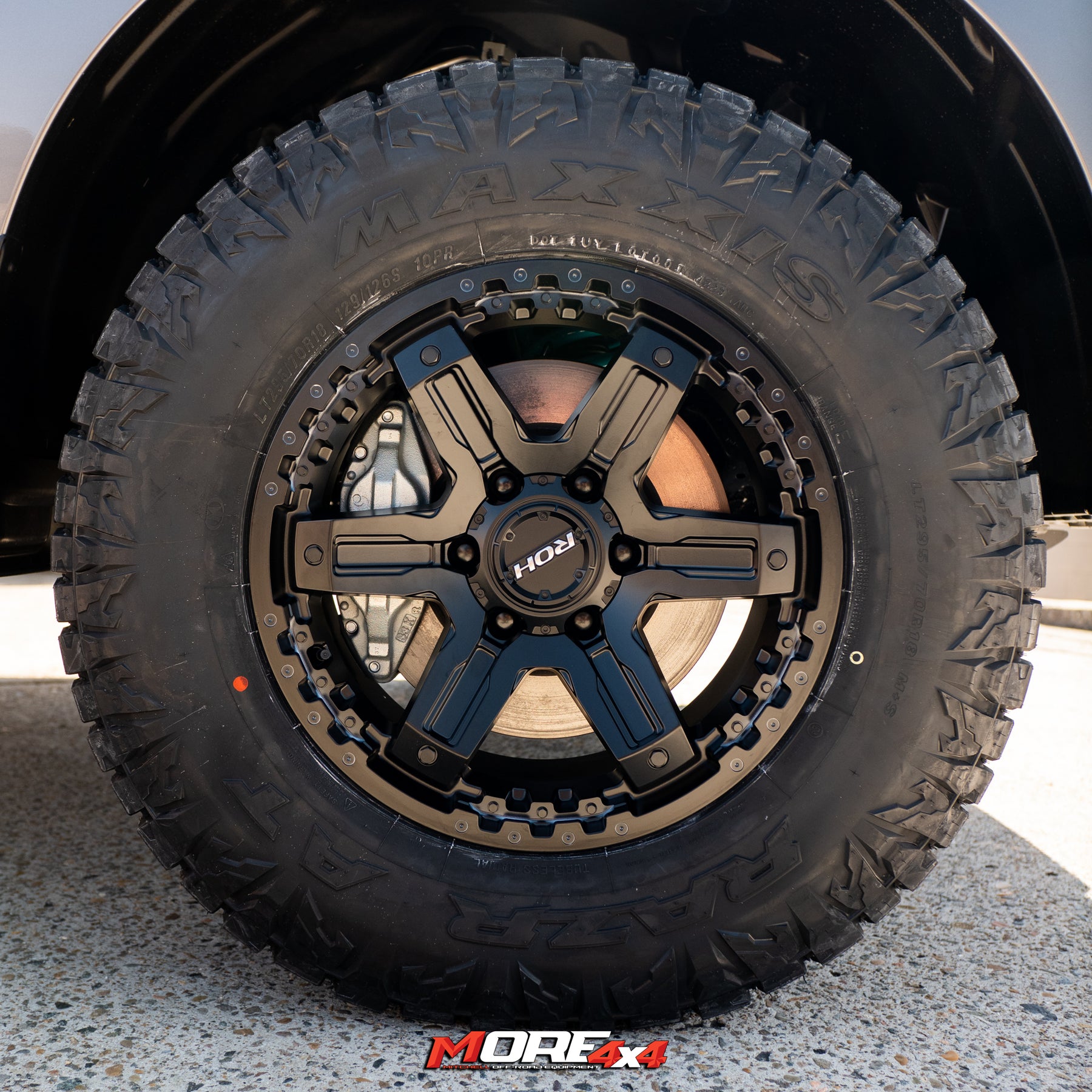 ROH Wheels - Rock 6 - 18x9 6x139.7 25P offset Matt Black – MORE 4x4