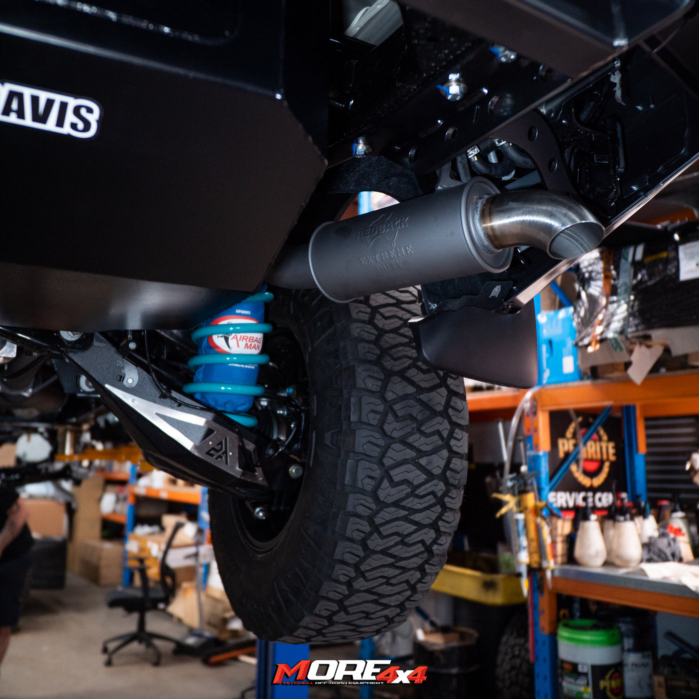 REDBACK EXHAUST - Twin 3” into Single 3” with STRAIGHT PIPE - Y62 PATROL