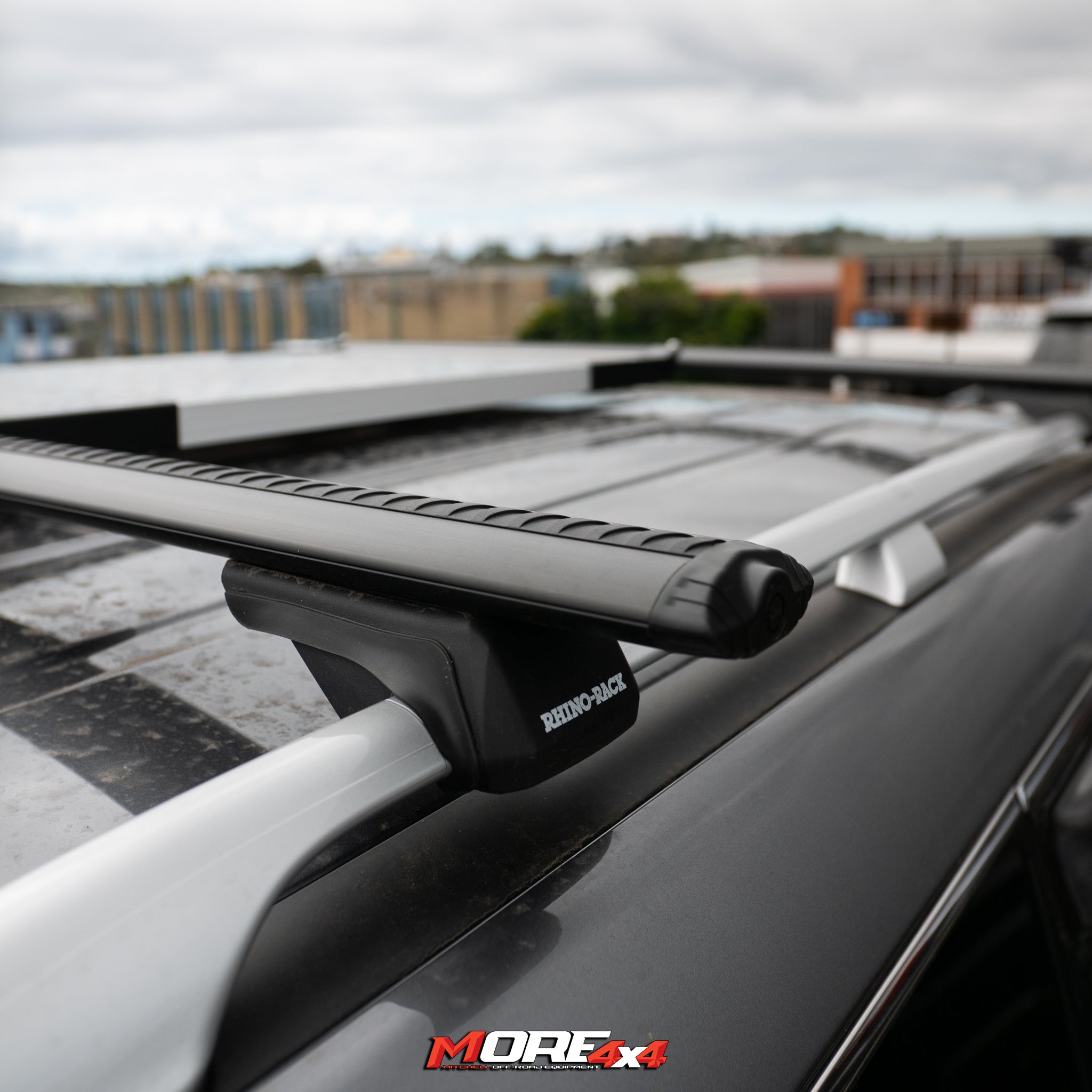 Rhino Rack Rvortex Rhino Rack - Vortex Sx Black 2 Bar Roof Rack - Y62 Patrol – MORE 4x4