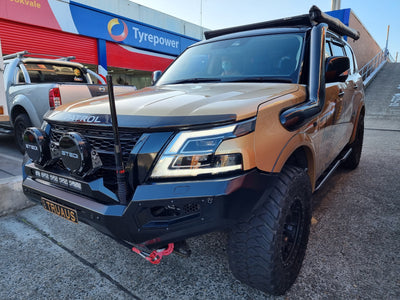 Y62 Patrol Lift Kit - Suits Nissan Y62 Patrol 45-50mm Lift - Heavy Bar | Winch | 150-250kg load w/airbags